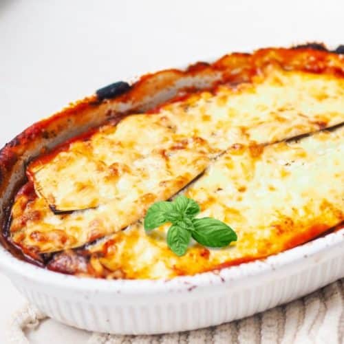 Low Carb Auberginen Lasagne